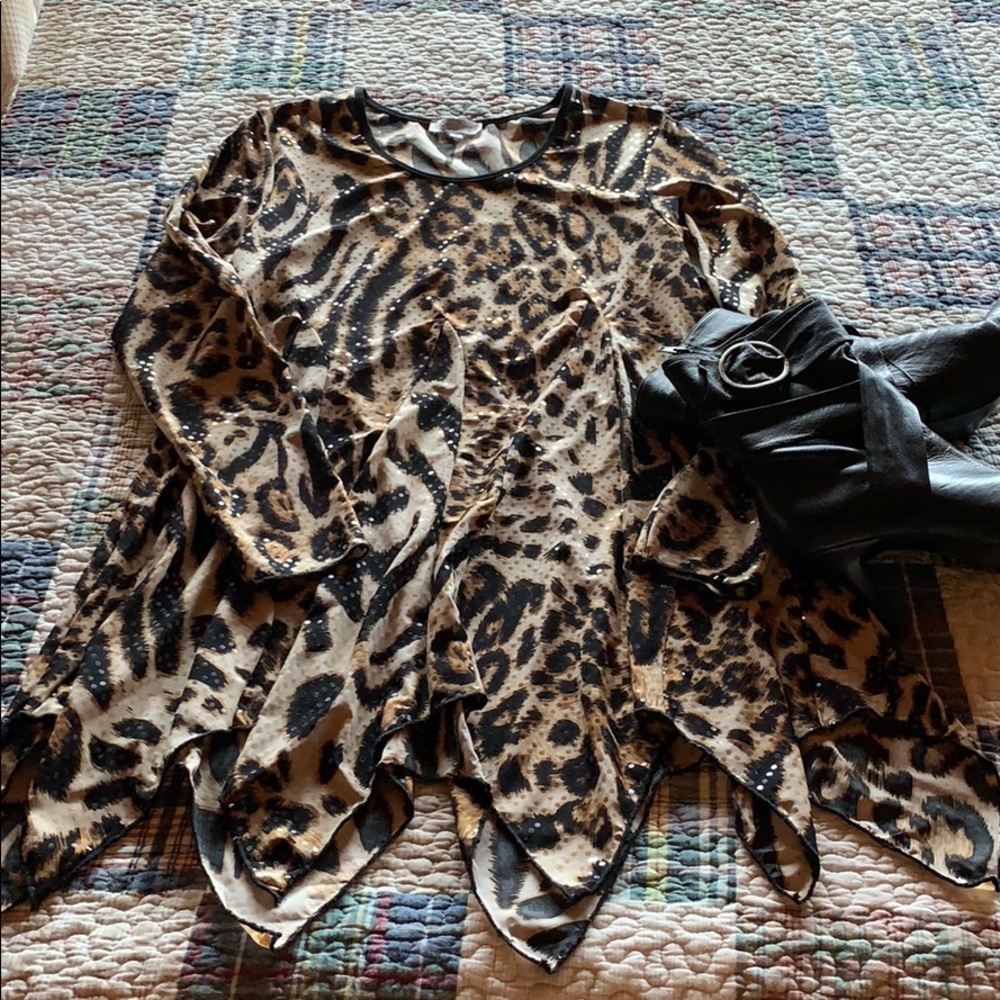 Safari look Multi-print top